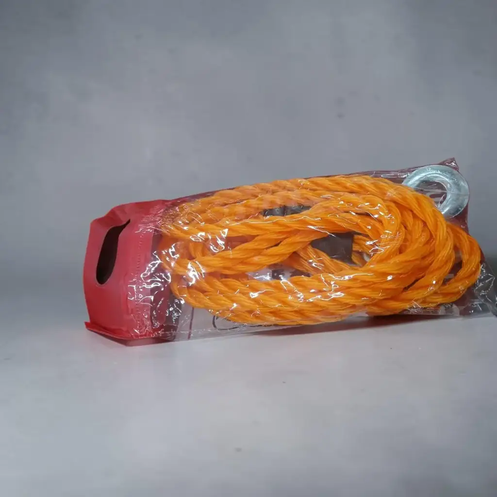 Heavy-Duty Tow Rope With Metal Hook