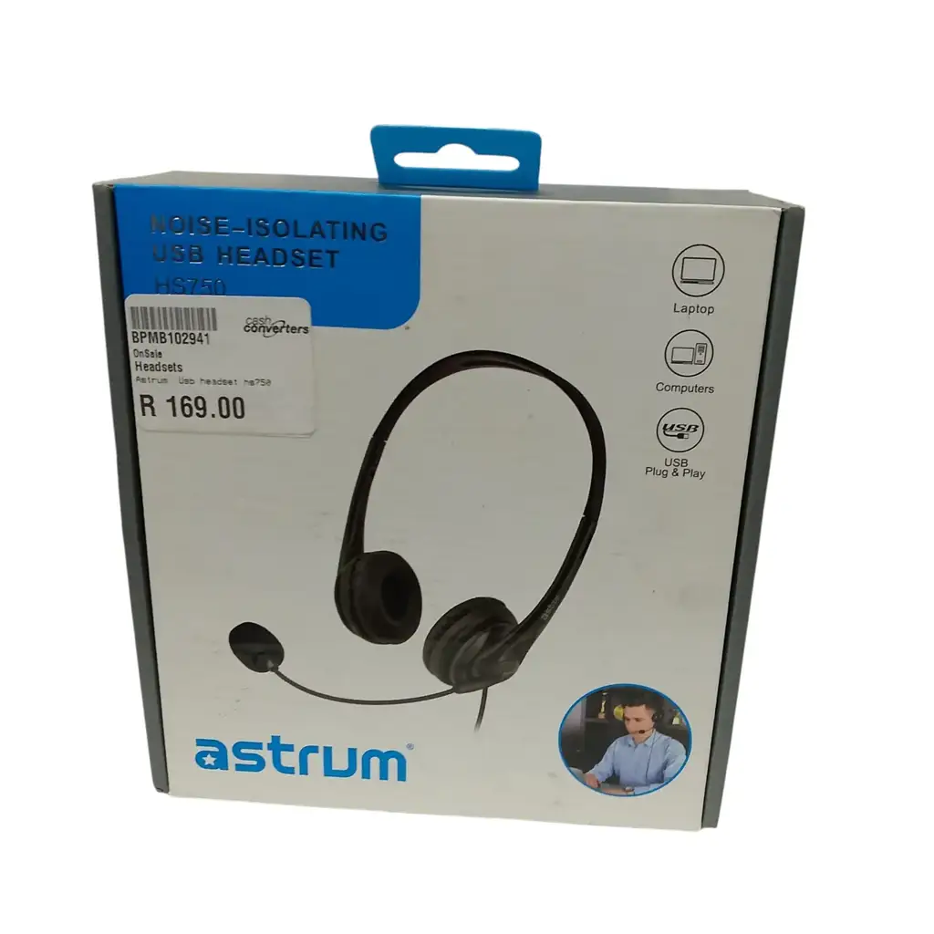 Astrum Noise Isolating Usb Headset - View 2