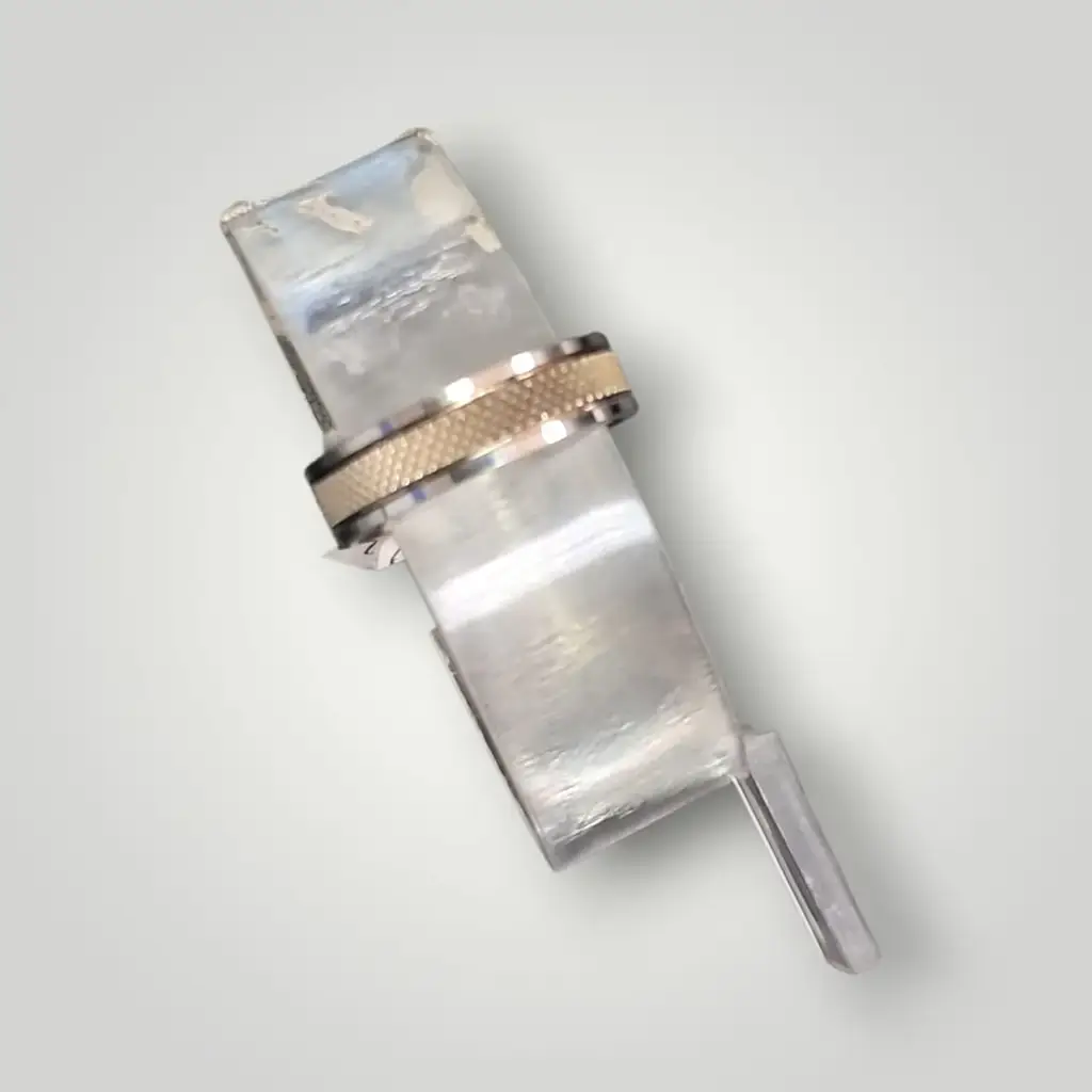 925 Sterling Silver Men’S Textured Center Band Ring - View 2