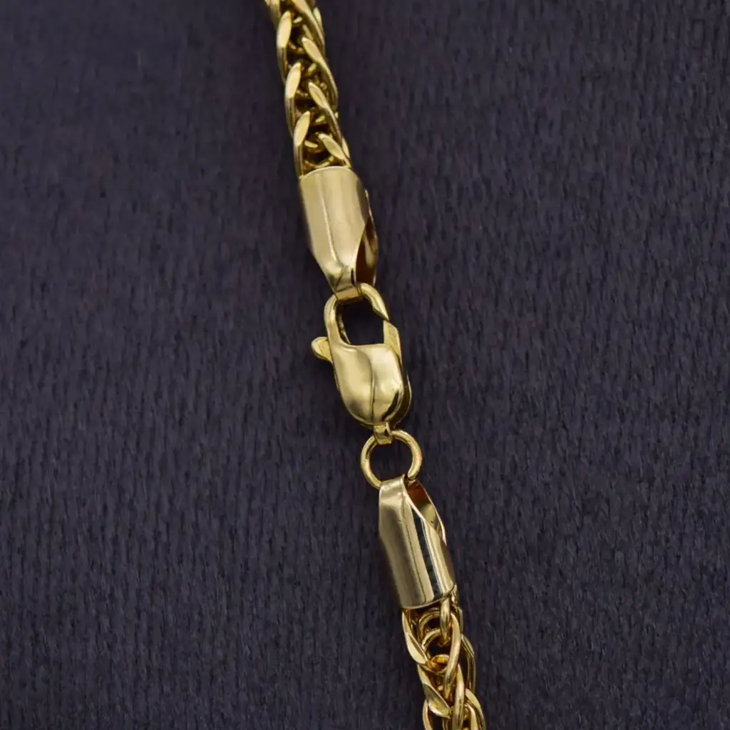 18ct Yellow Gold Chain Wheat-Link - View 3