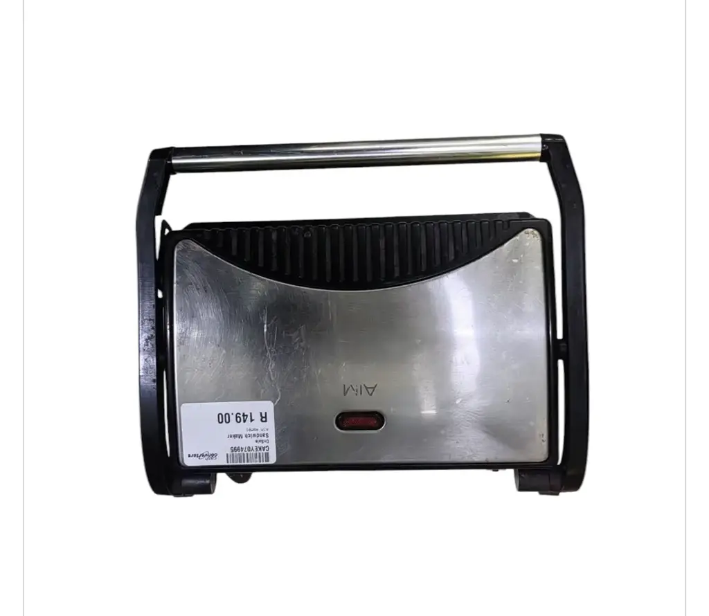 Aim 2-Slice Stainless Steel Sandwich Maker / Press (Model: Asm01): - View 2