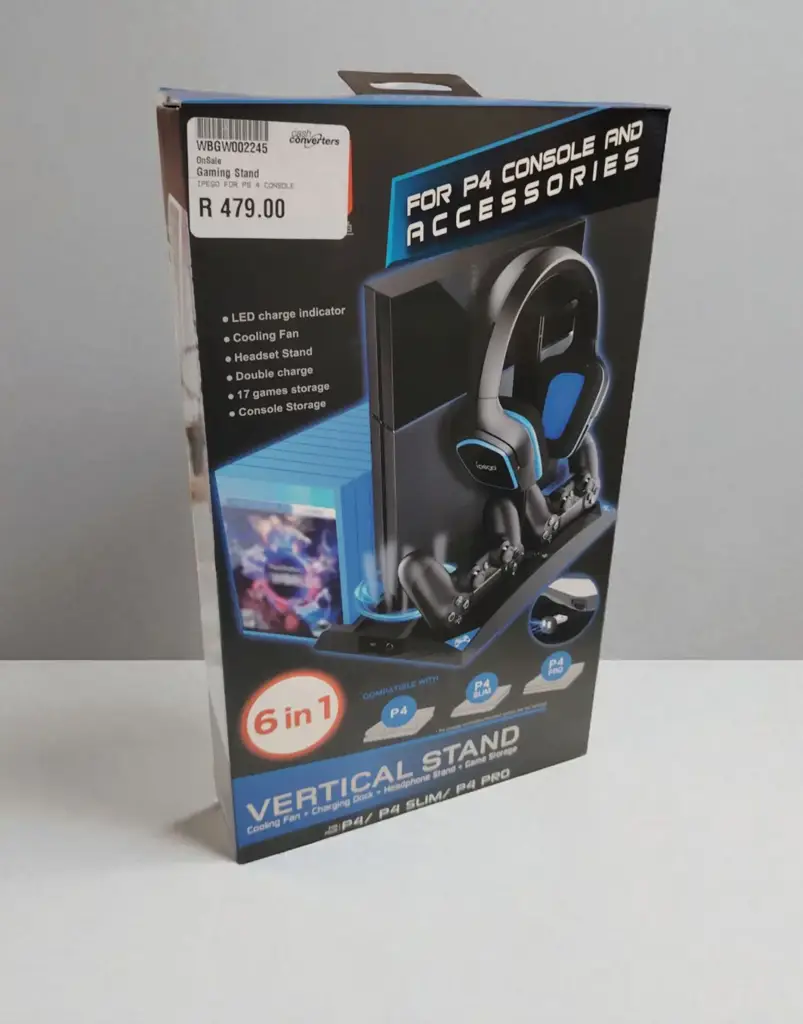 Ipega Ps4 6 In 1 Vertical Stand With Cooling Fans - View 2