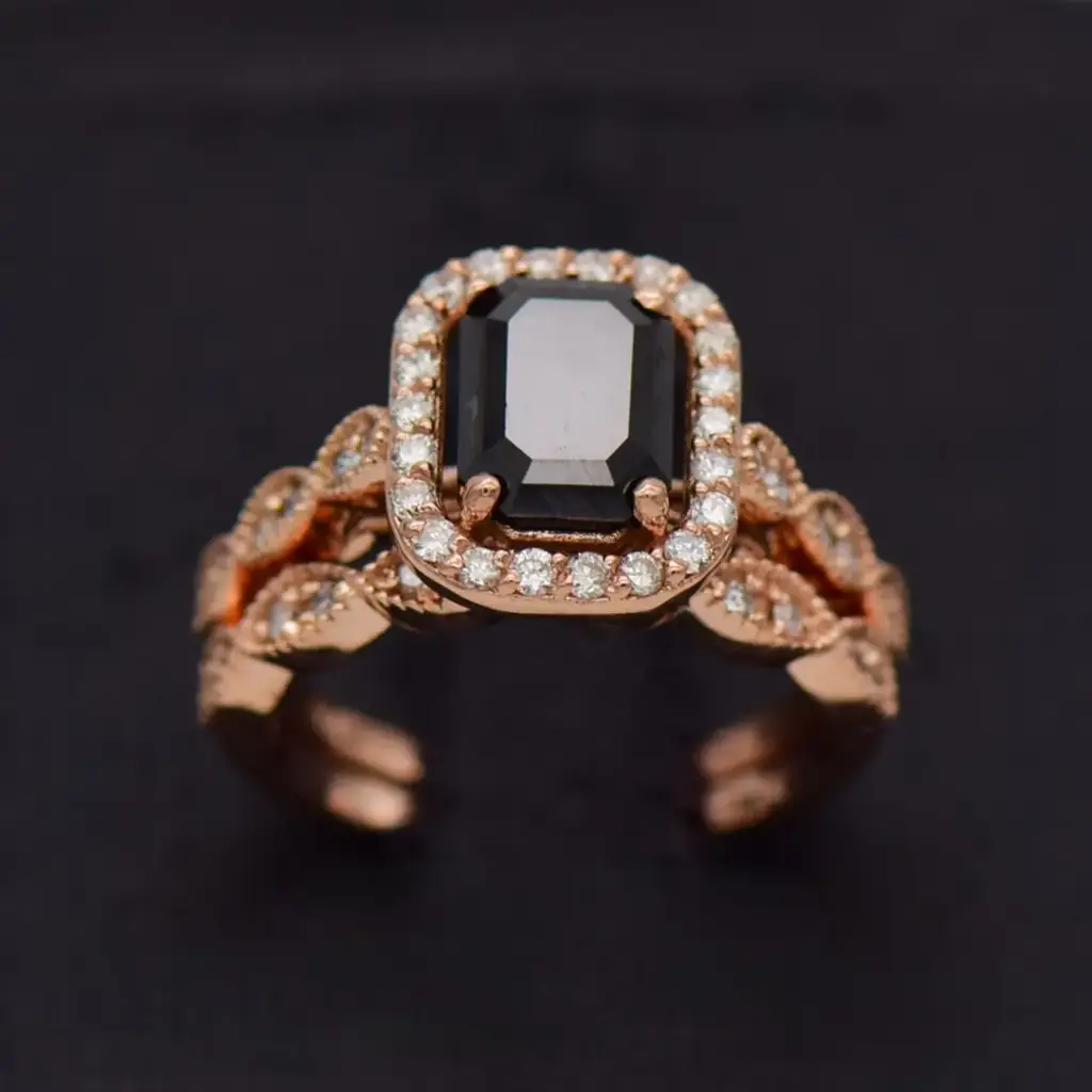 9ct Rose Gold Wedding Ring Twin Set