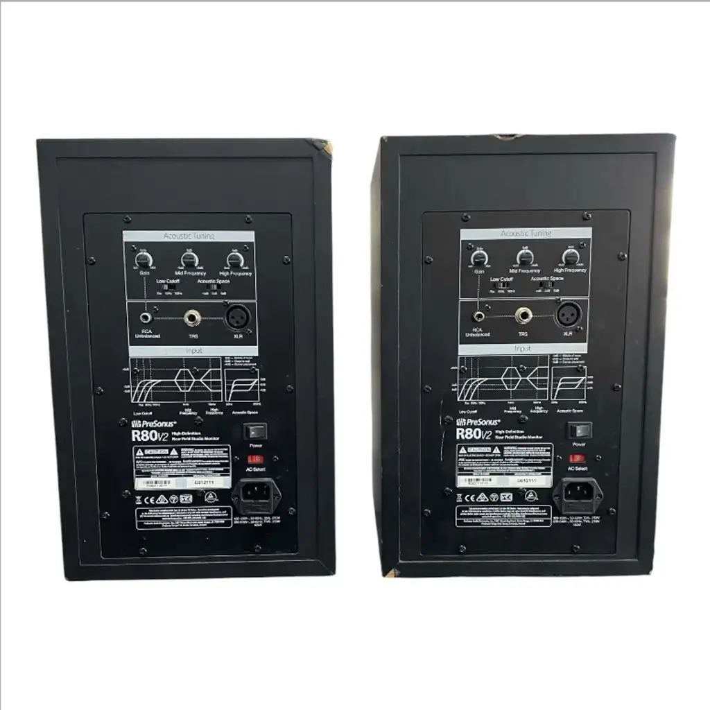 Presonus R80 V2 Studio Monitors - View 2