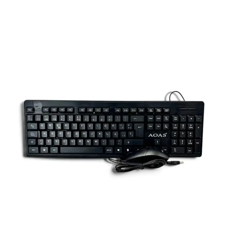 Aoas A-1016 Wired Keyboard & Mouse Set