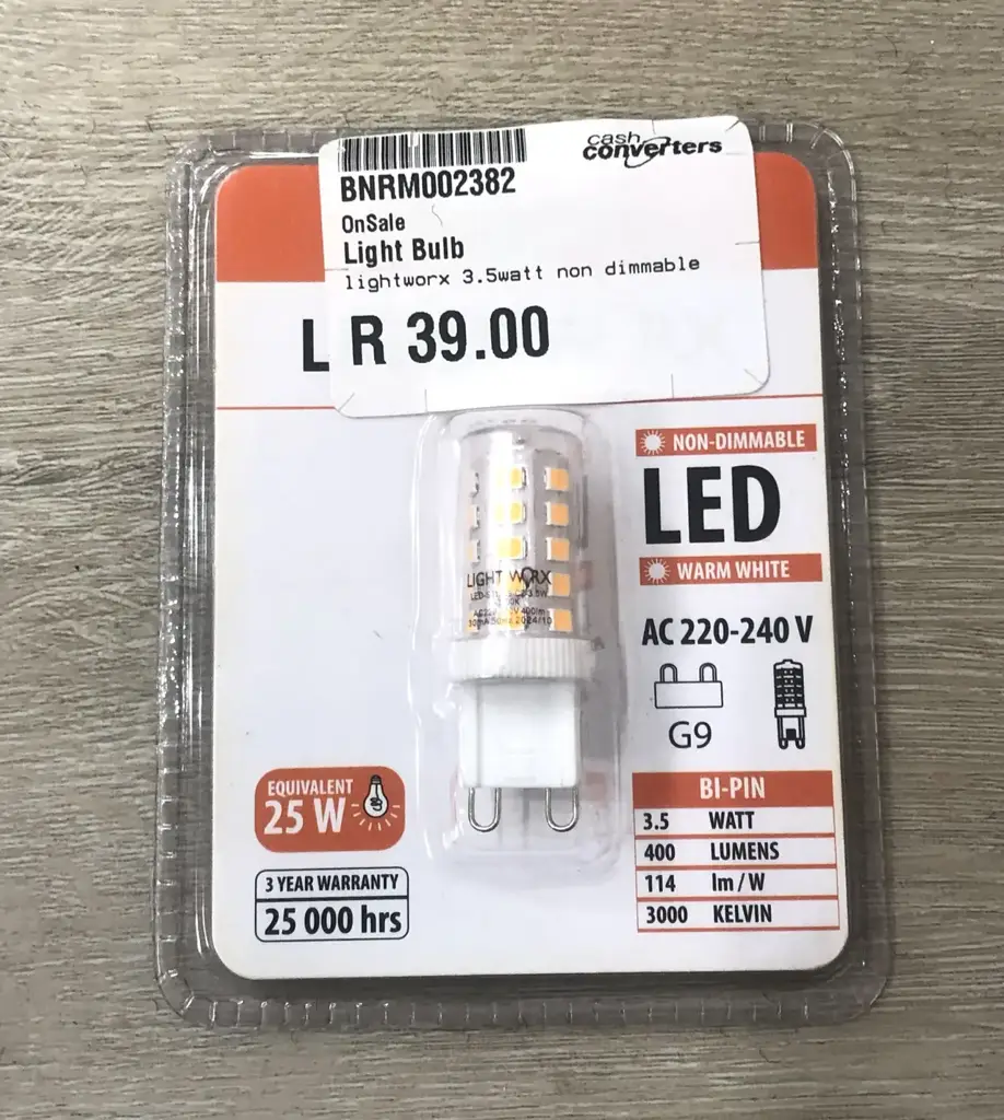 Light Worx Led G9 3.5-Watt