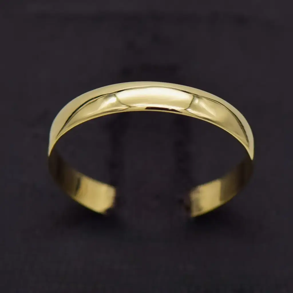 9ct Yellow Gold Wedding Band Plain