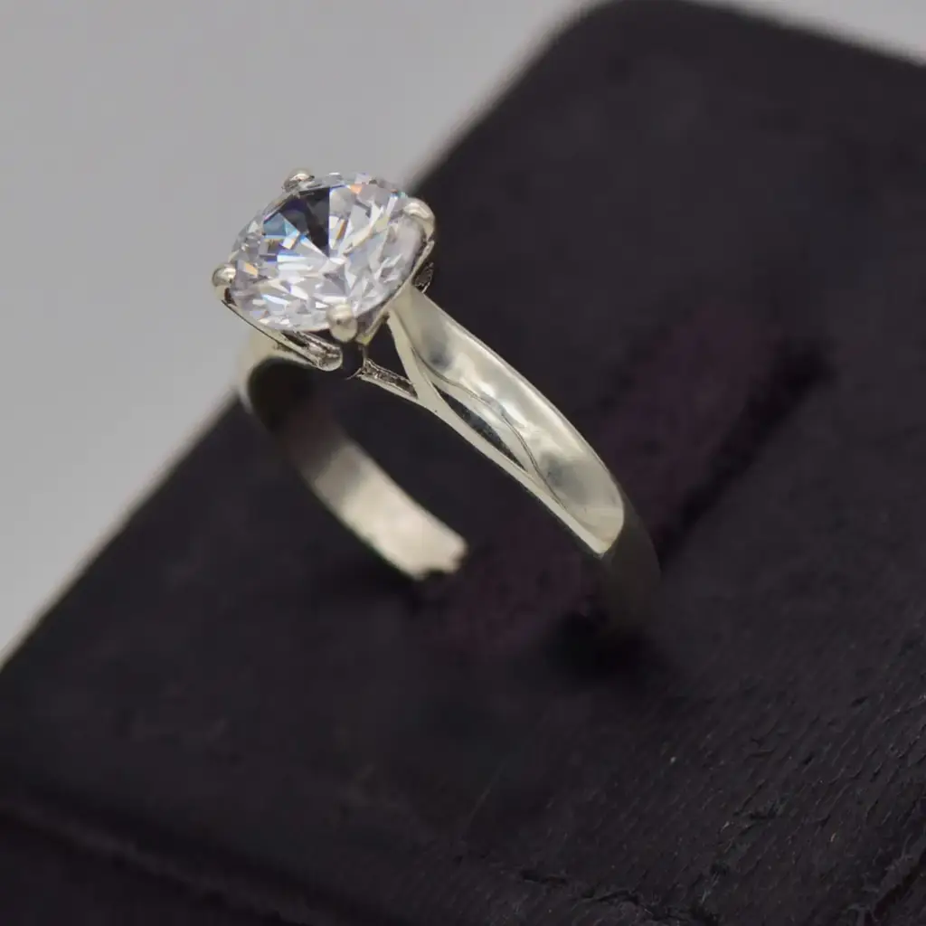 Silver-925 Engagement Ring - View 3