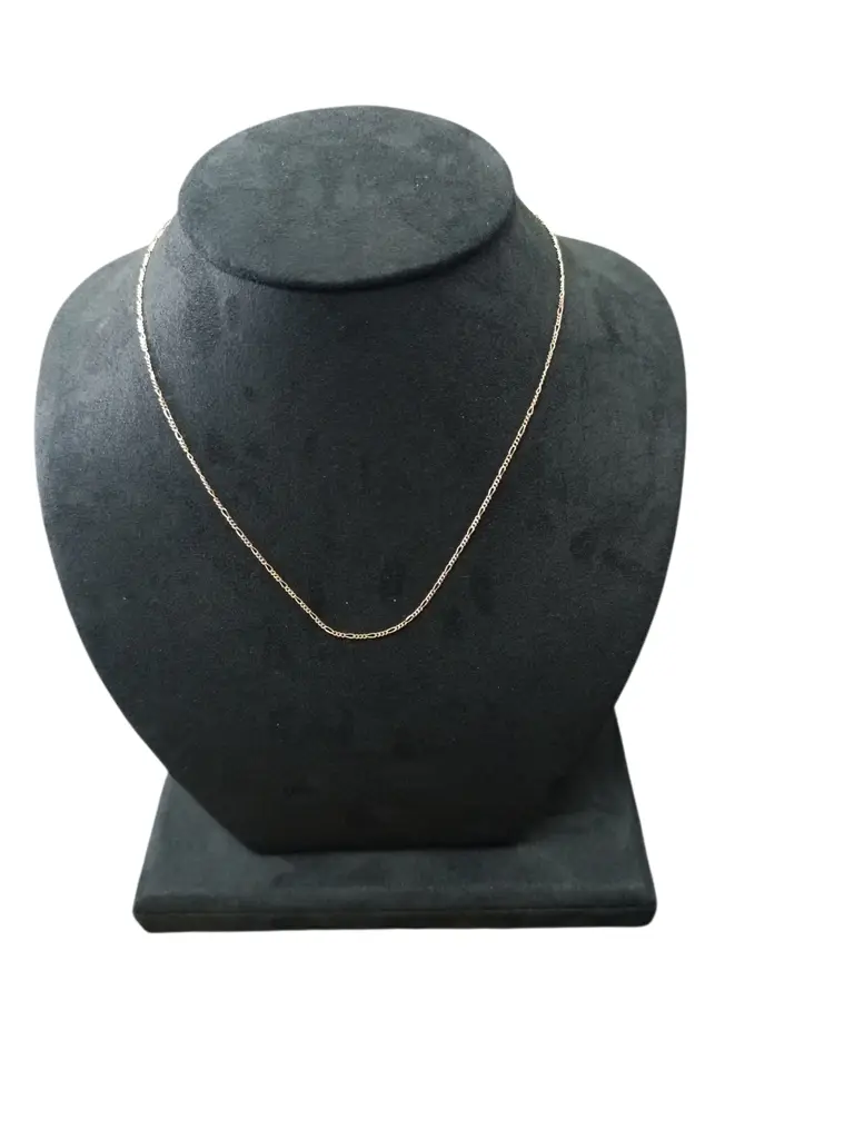 Silver Chain Figaro -040-45Cm Italian Clasp