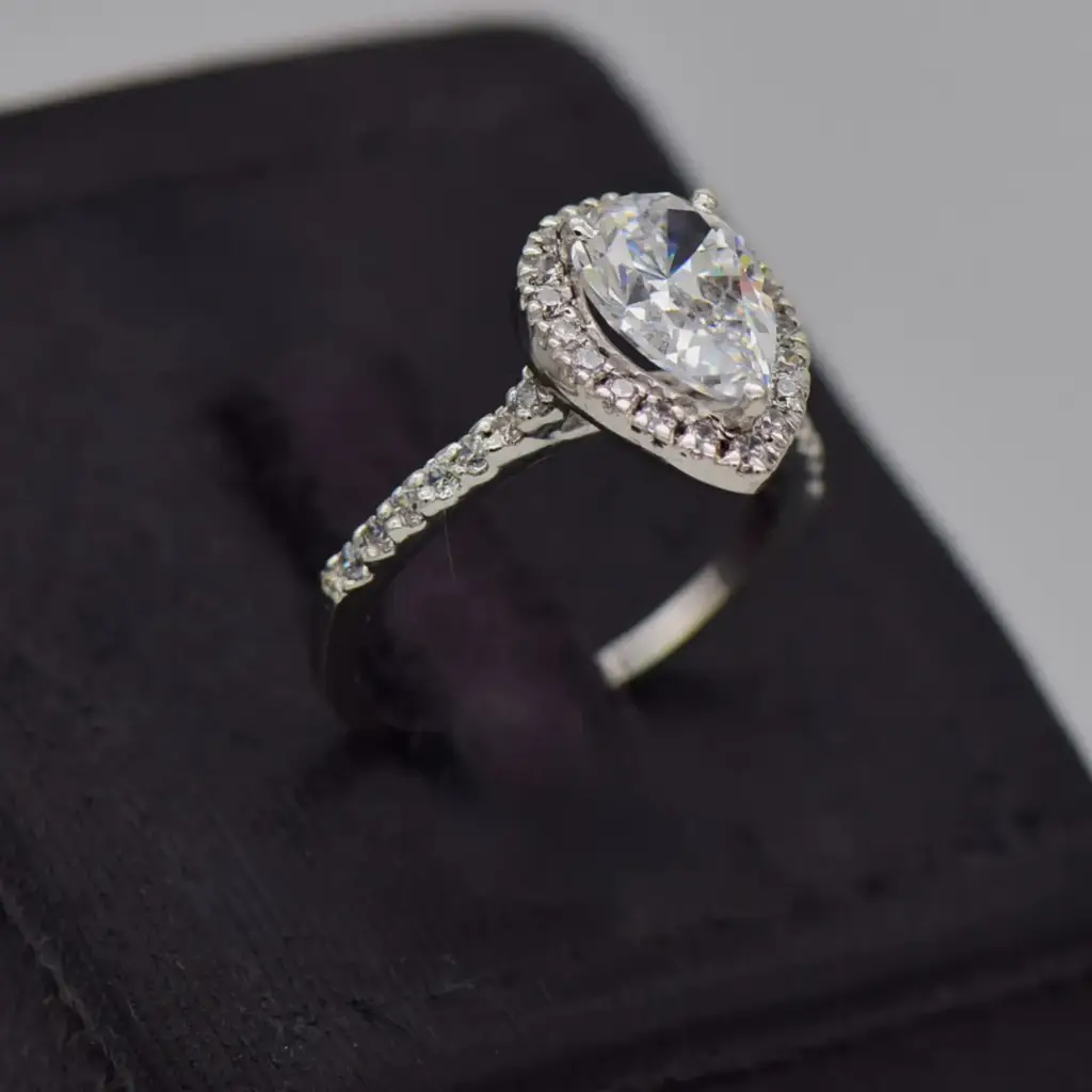 Silver-925 Engagement Ring - View 2