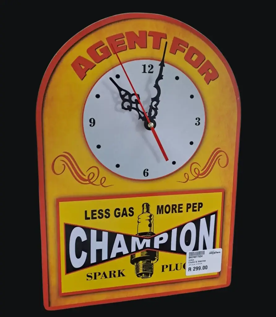 Champion Spark Plug Wall Clock