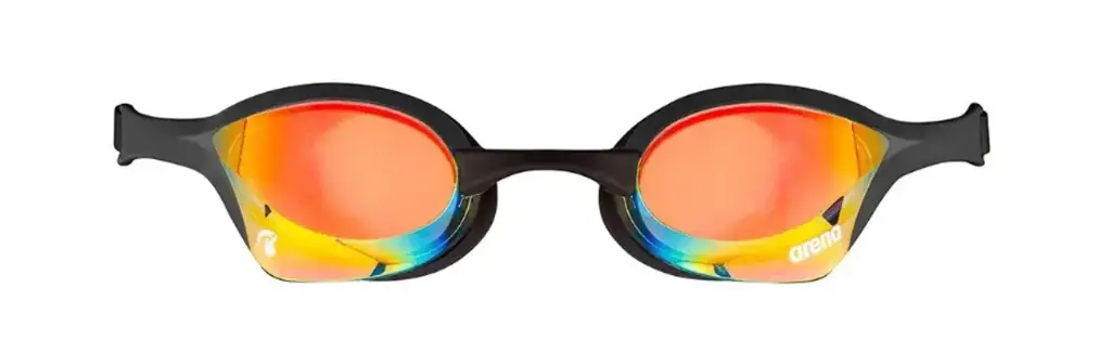 Arena Cobra Swipe Mirror Swimming Goggles (Yellow Copper Black)- Brand New Condition - View 2