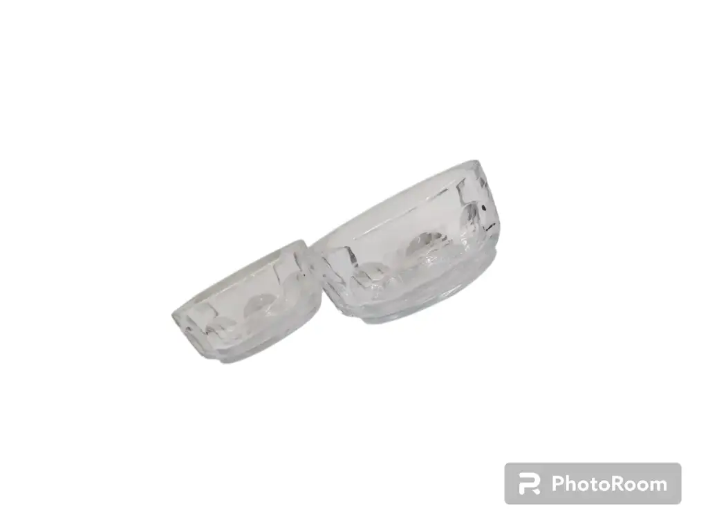 Pair Of Glass Desert Bowl
