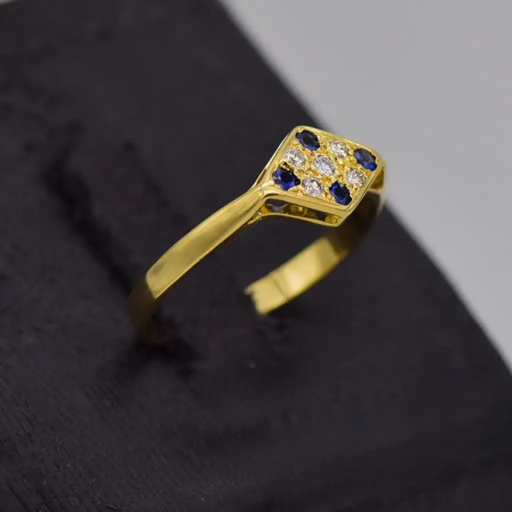 17ct Yellow Gold Dress Ring - View 3