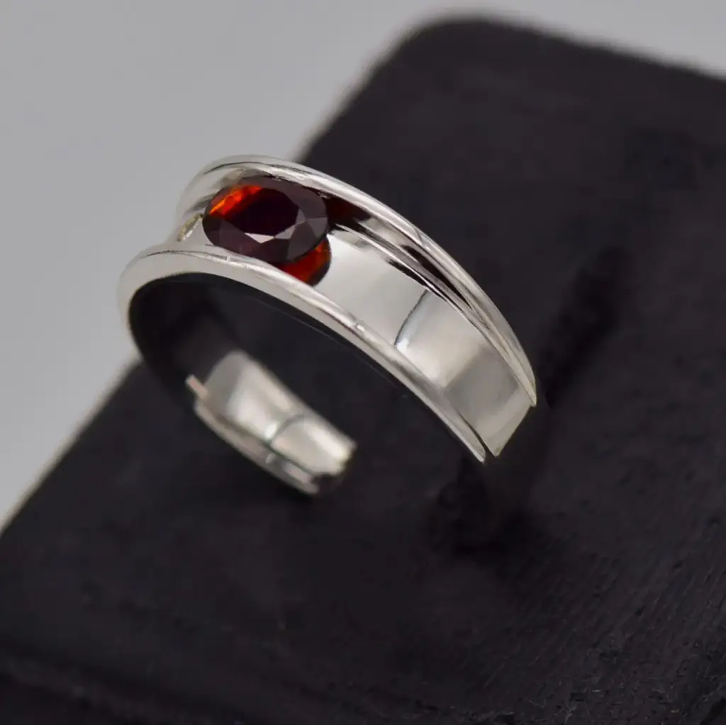 9ct White Gold Dress Ring - View 3