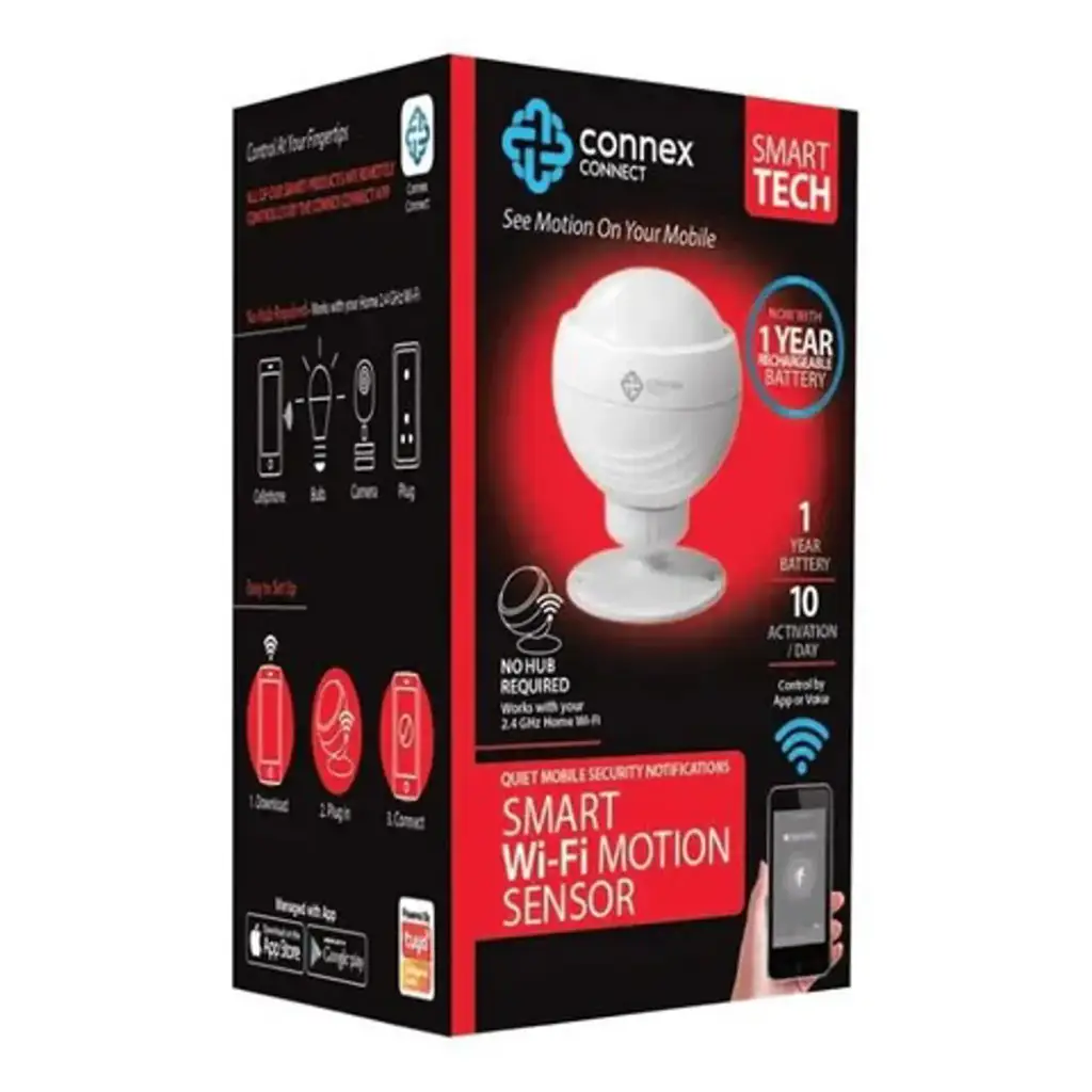 Connex Connect Cc-S2000 Smart Wifi Motion Sensor,White - View 2