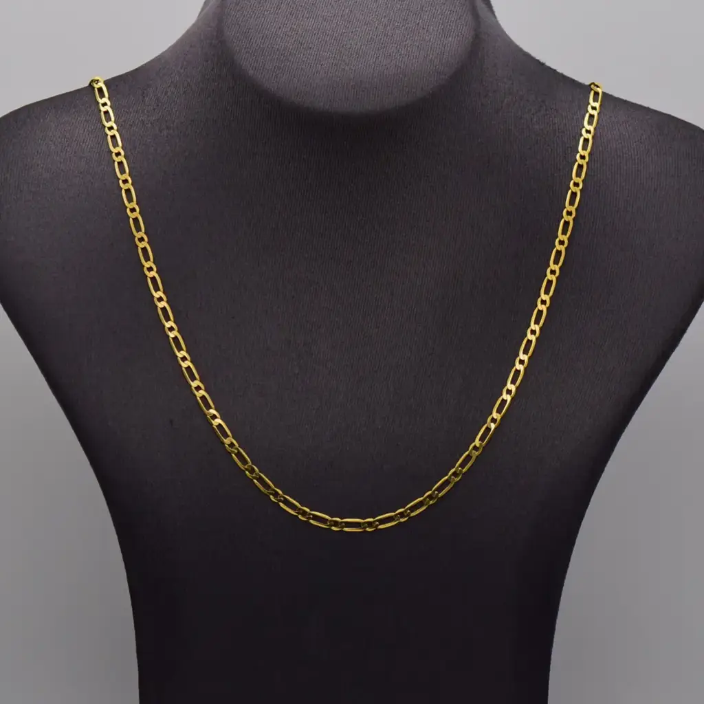 9Ct Yellow Gold Chain Figaro-Link