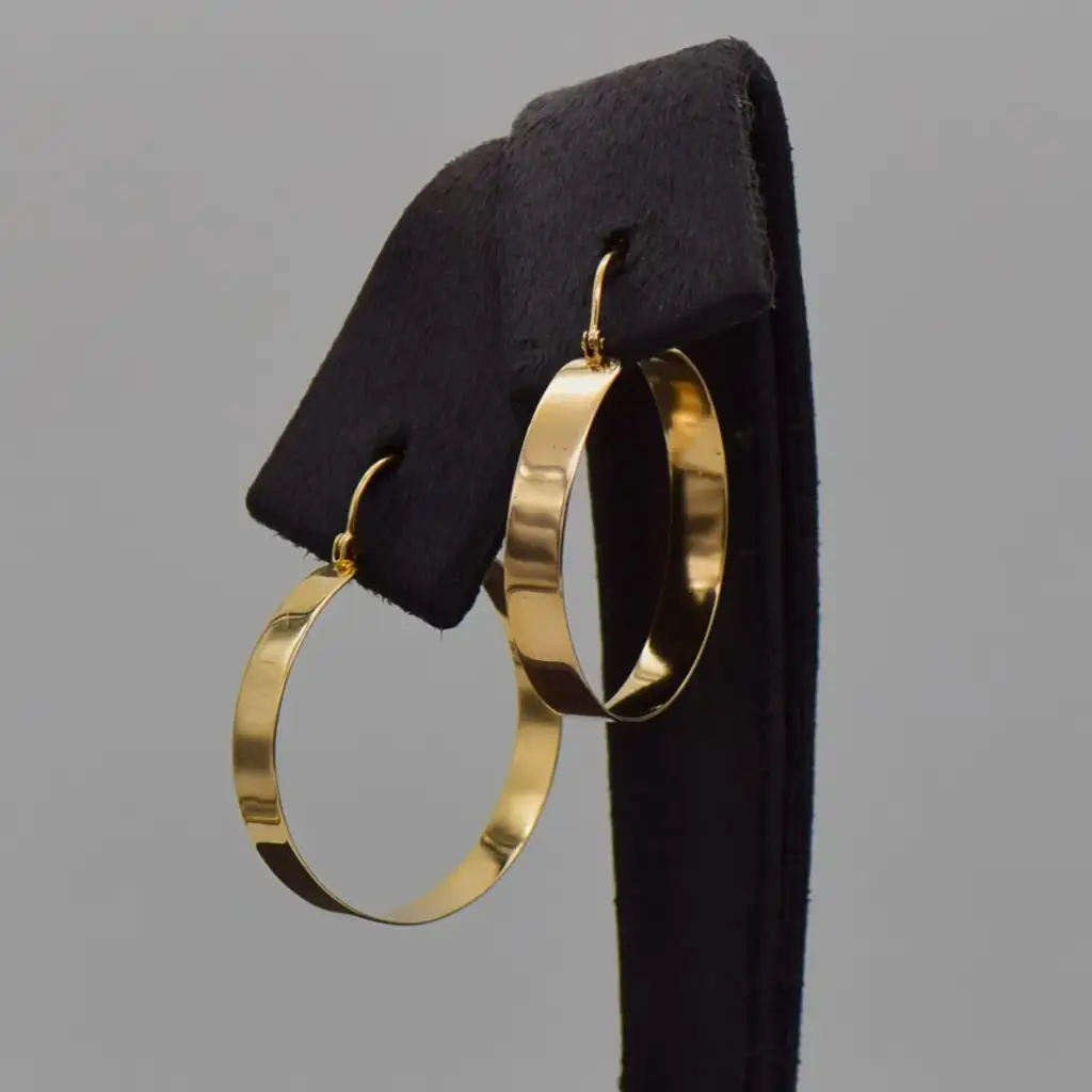 9ct Yellow Gold Hoop Earrings