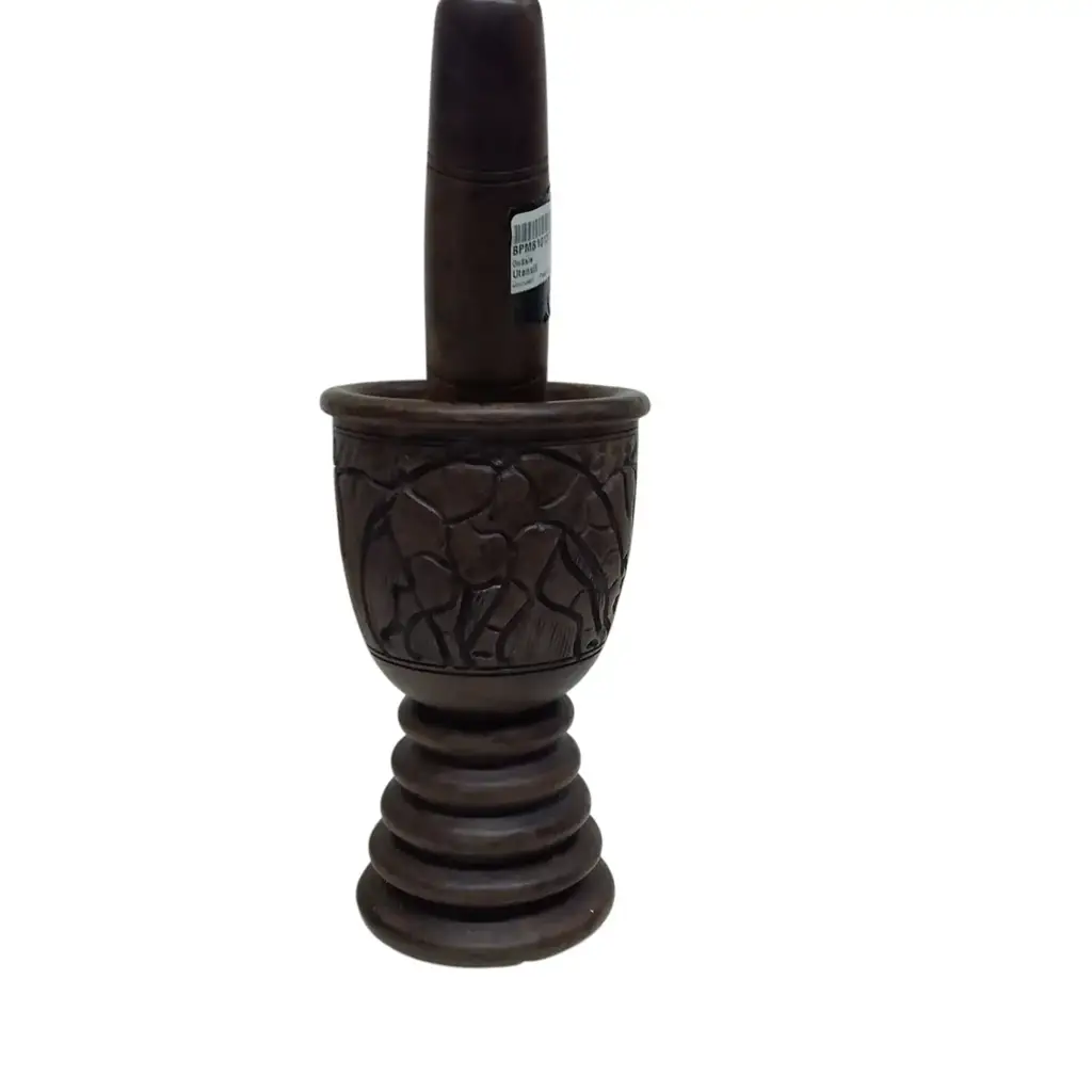Wooden Pestle And Mortar - View 2