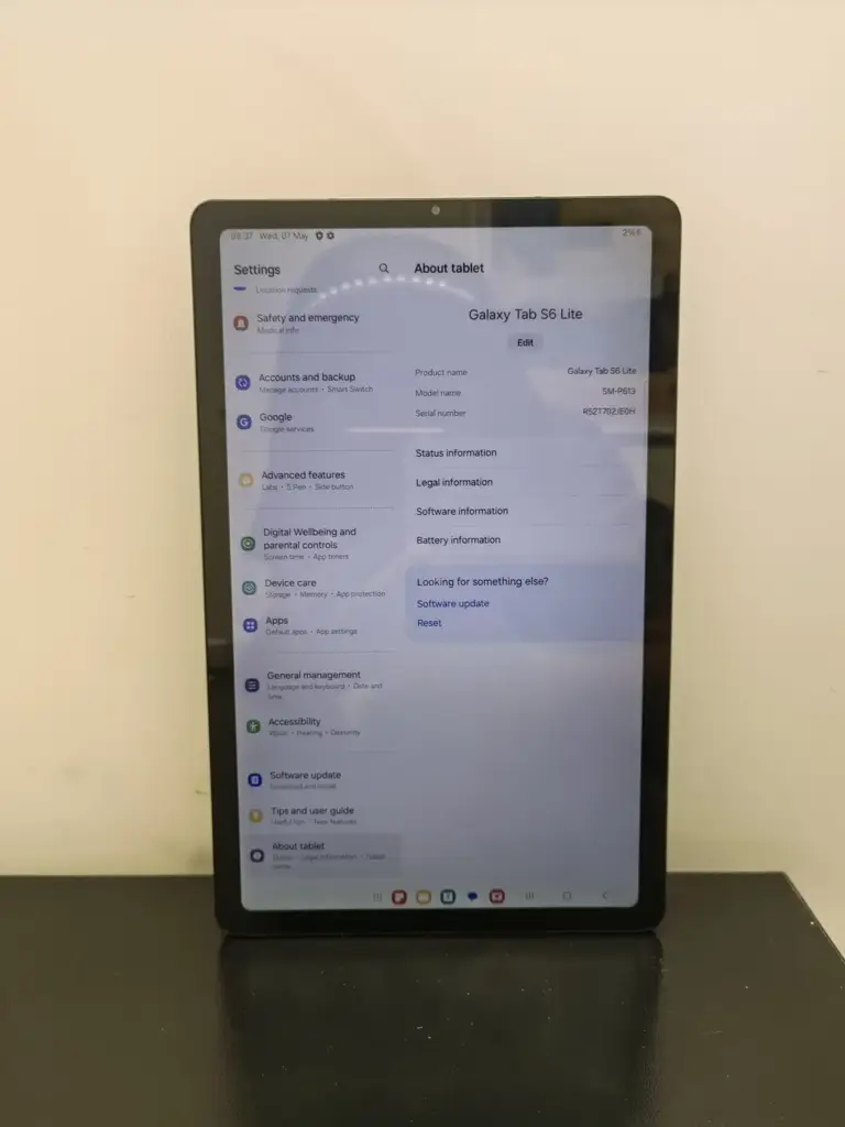 Samsung Galaxy Tab S6 Lite 2022 Tablet - View 2