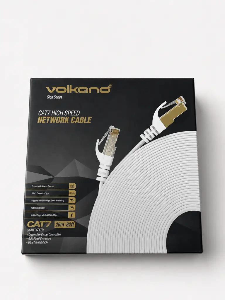 Volkano Vk‑20067‑Wt Giga Series Cable (25M)