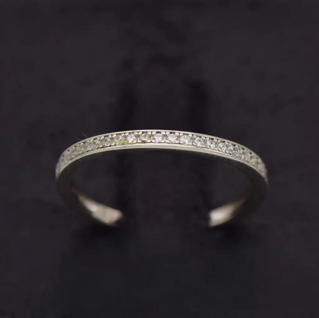 Silver-925 Half Eternity Ring