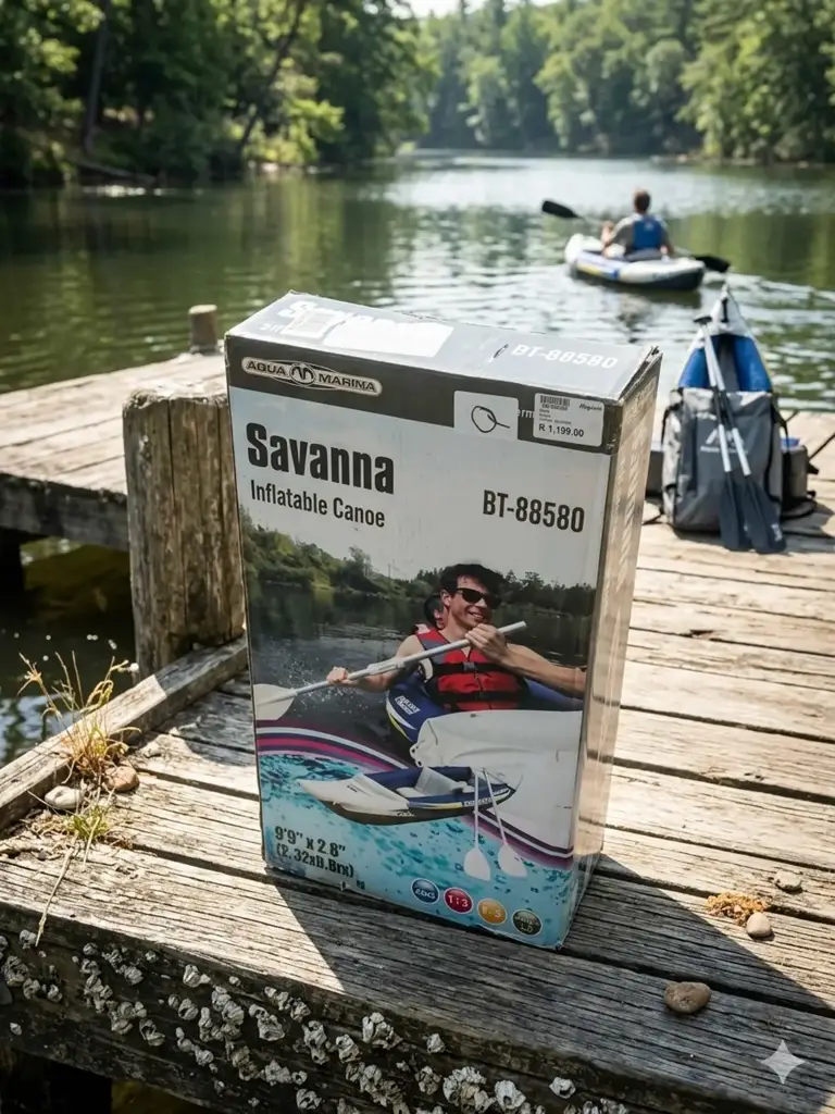 Aqua Marina Savanna Bt-88580 Inflatable Canoe - Pre-Owned