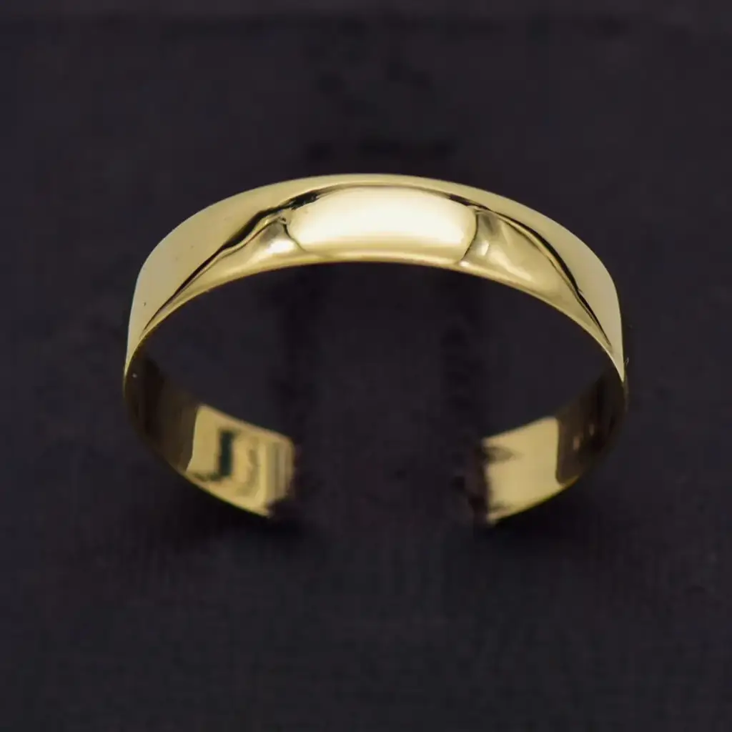 9ct Yellow Gold Wedding Band Plain
