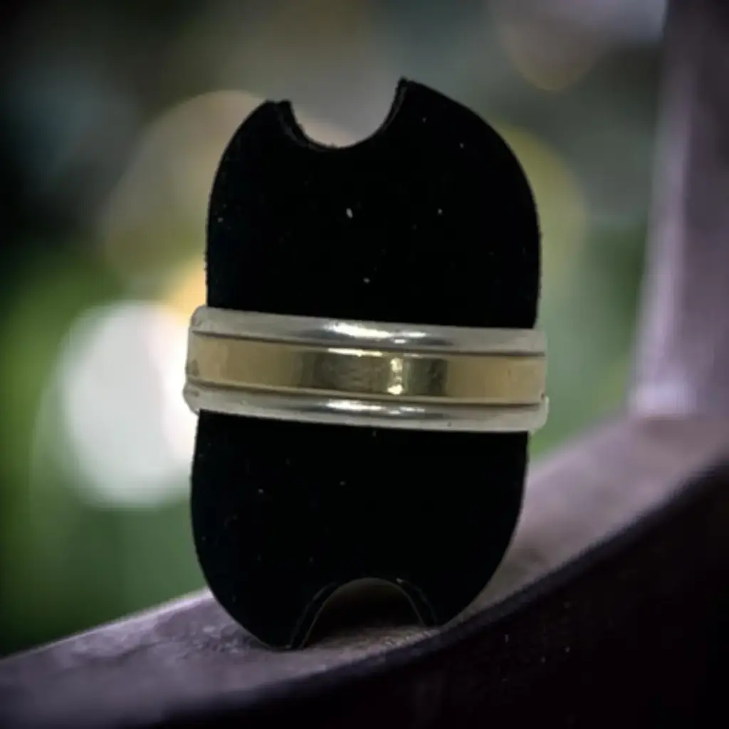 Silver And Gold Ring