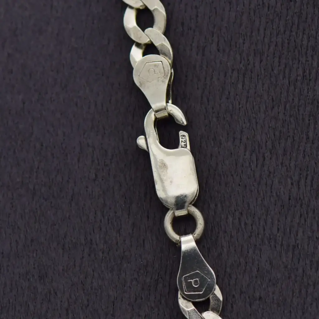 Silver-925 Chain Curb - Link - View 3