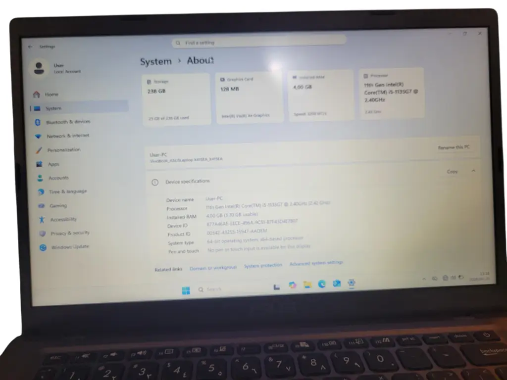 Asustek Computer Inc. Vivobook_Asuslaptop X415ea_X415ea Notebook - View 3