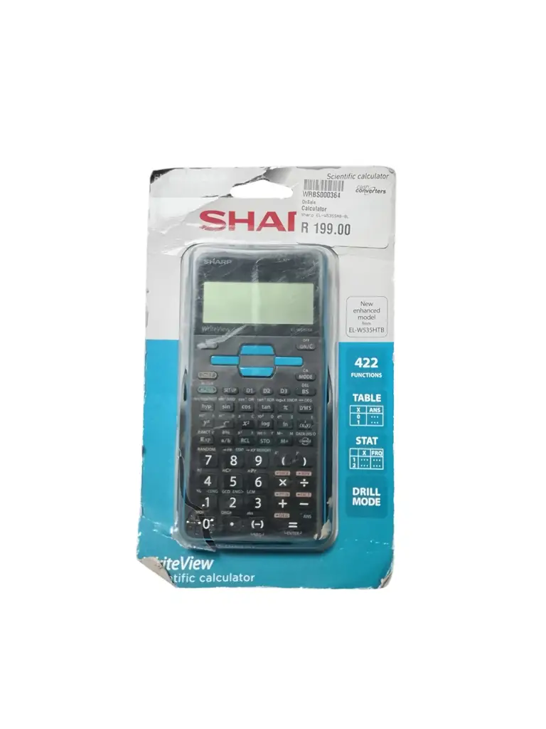 Sharp El-W535sab-Rd Scientific Calculator (Blue)