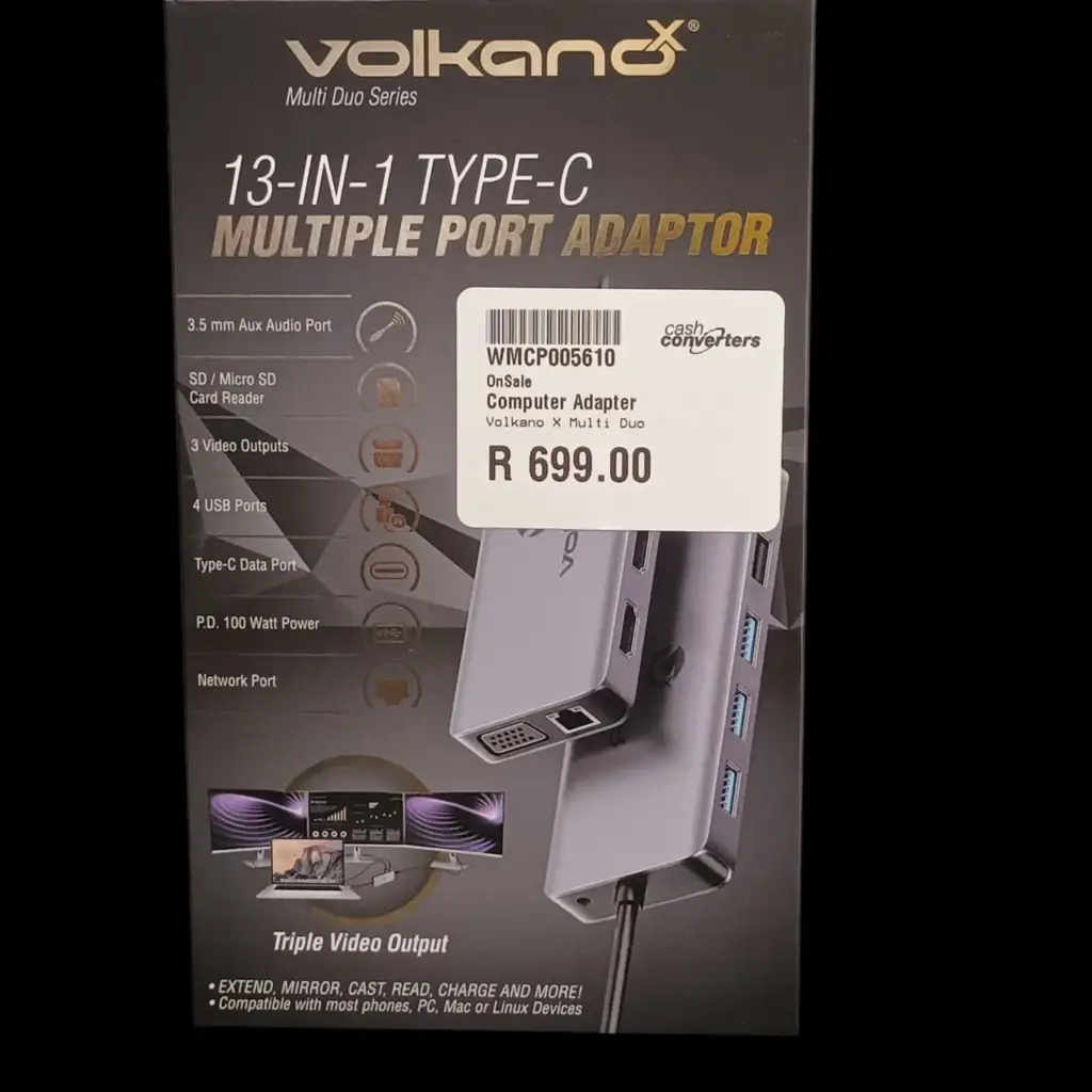 Volkano 13-In-1 Type-C Multiple Port Adaptor