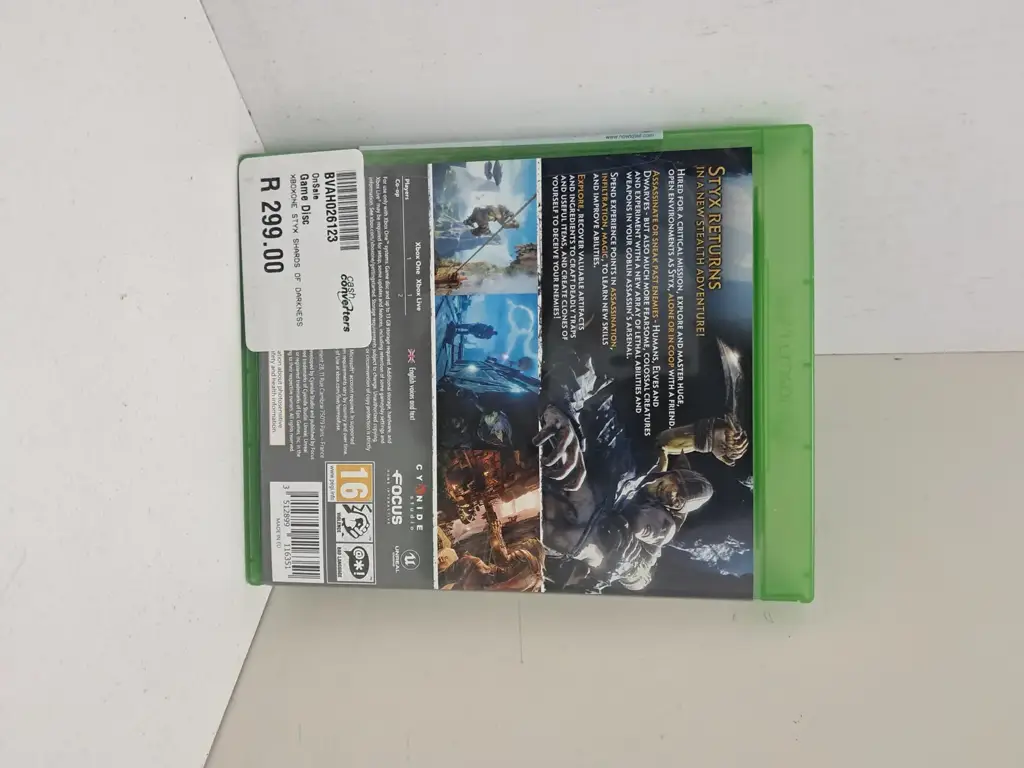 Xbox One Game Disc. Styx Shards Of Darkness - View 2