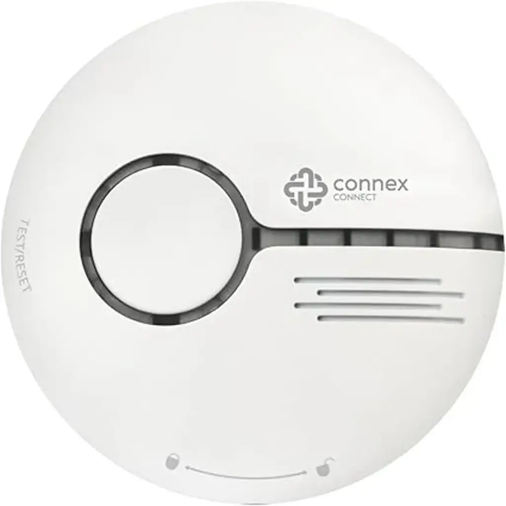 Connex Connect Cc-S2002 Smart Wifi Smoke Detector Alarm, White