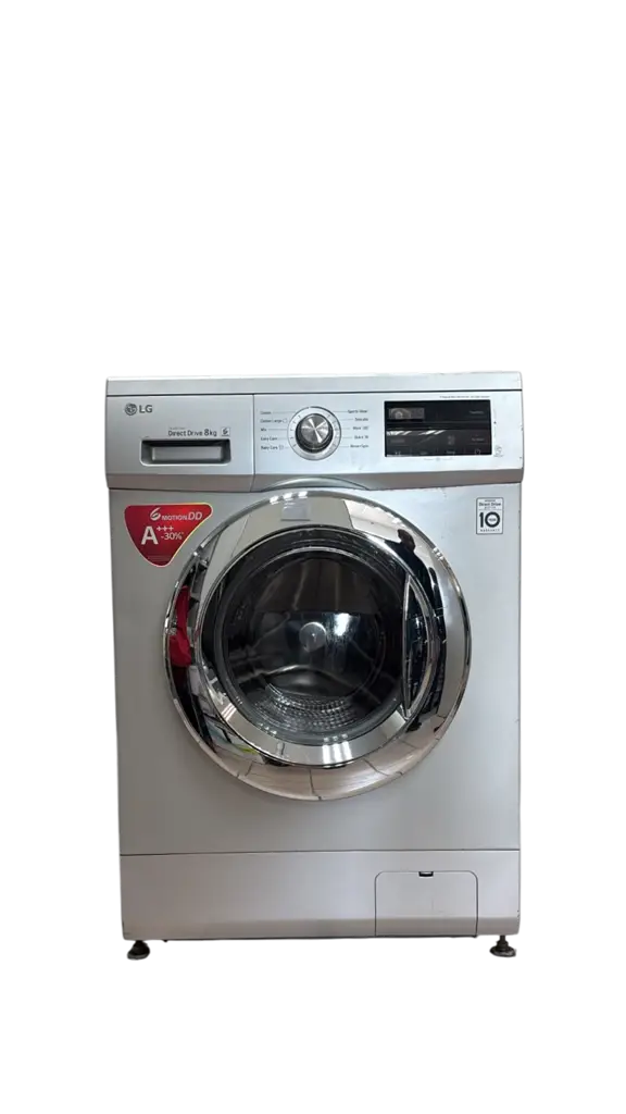 Lg Fh2j3tdnp5p-8Kg Silver Washing Machine Front Loader