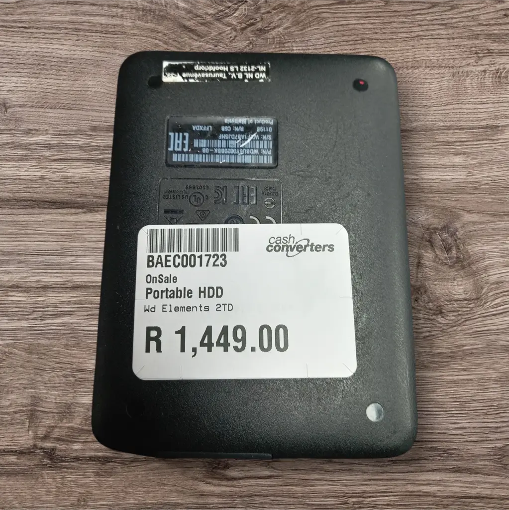 Wd Elements 2Tb Storage Capacity - View 2