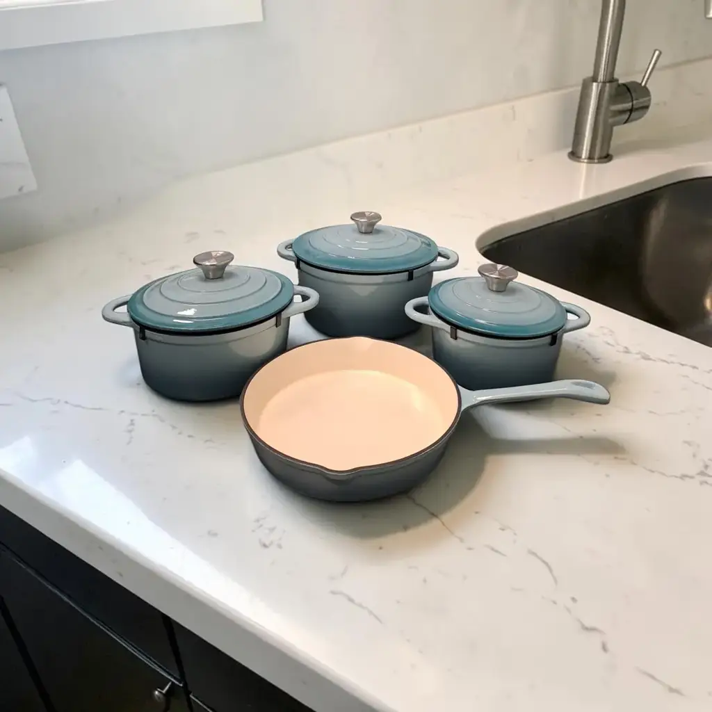 Leopard 7-Piece Cast Iron Cookware Set