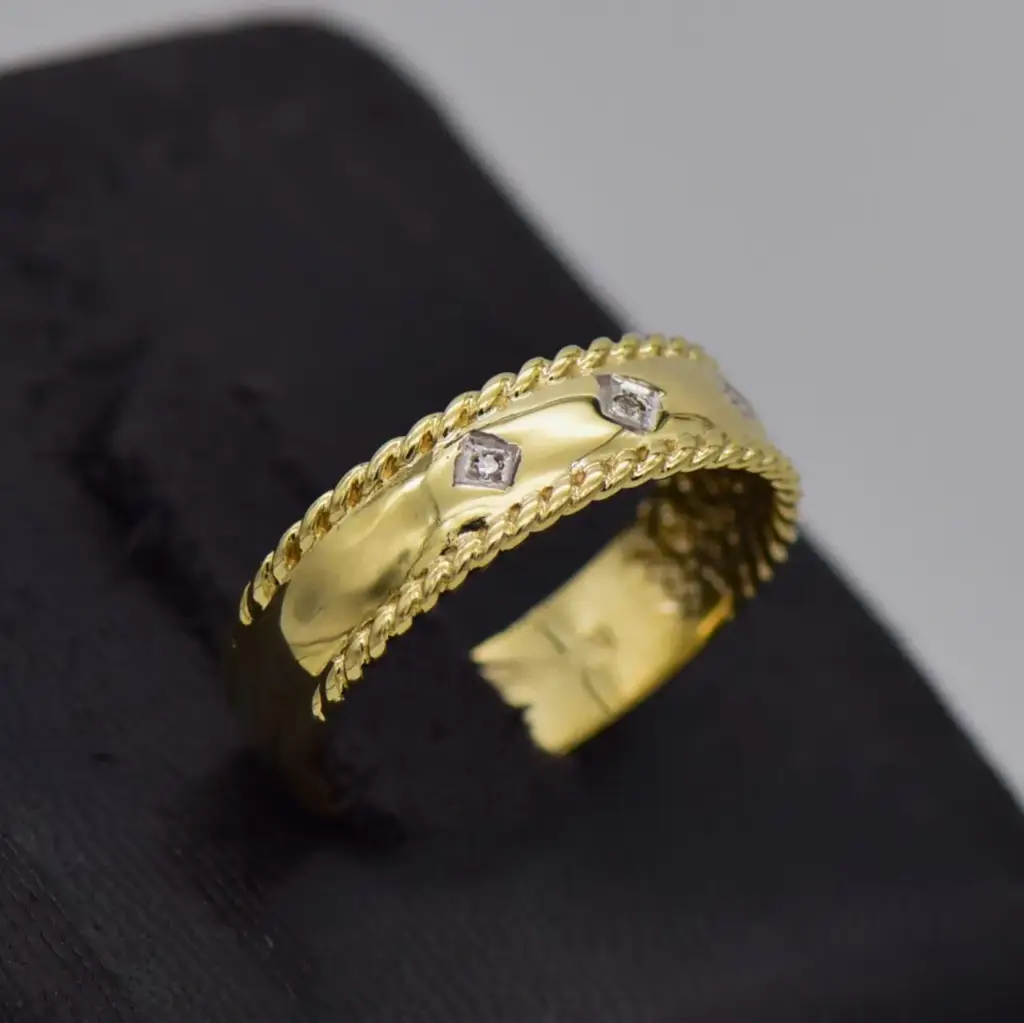 9ct Yellow Gold Dress Ring - View 2