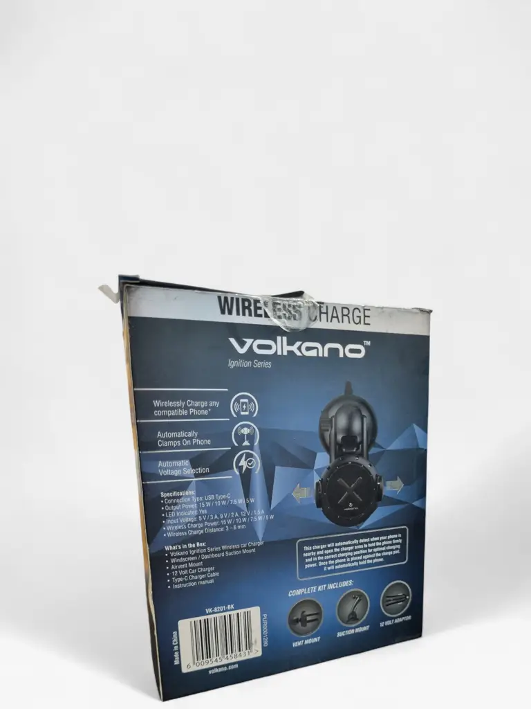 Volkano Ignition Series 15W Wireless Car Charger Kit - View 2