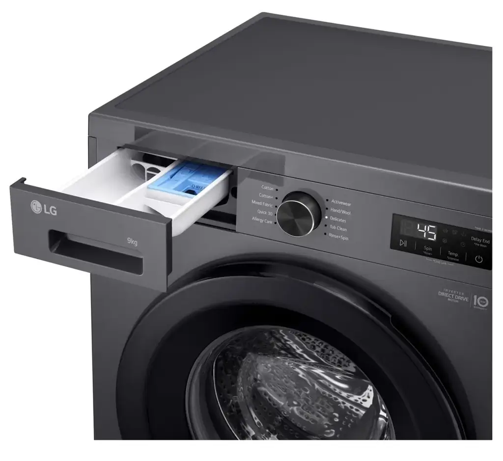 Lg F2y1vyp6j 9Kg Front-Loader Washing Machine - View 3