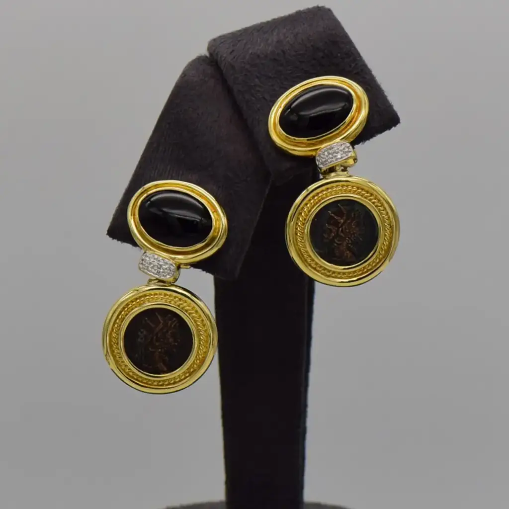 9ct Yellow Gold Drop Earrings