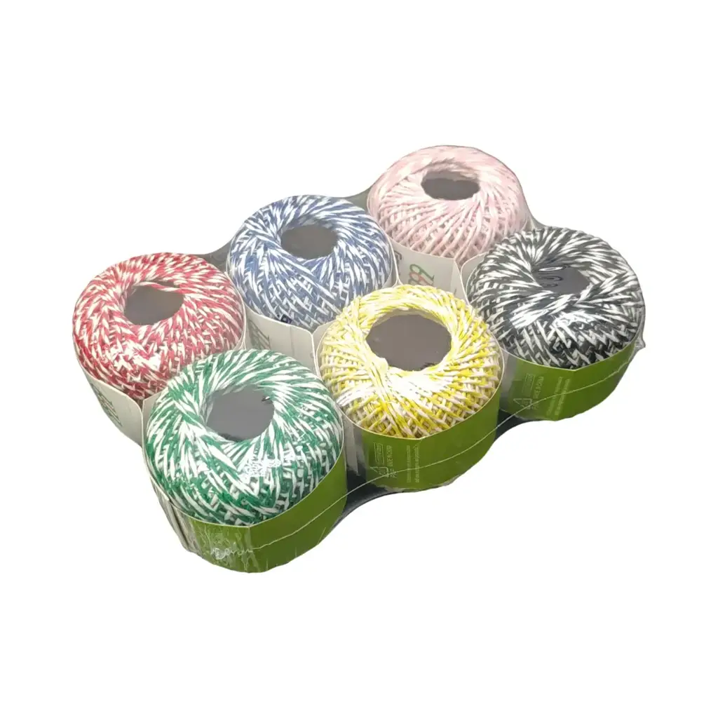 6-Piece Multi-Color Set Of Baker's Twine Cotton Spools