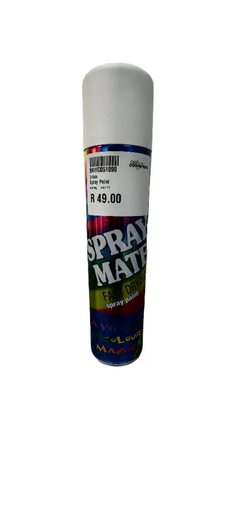 Spraymate Spray Paint Fast Drying - Gloss White (250Ml)