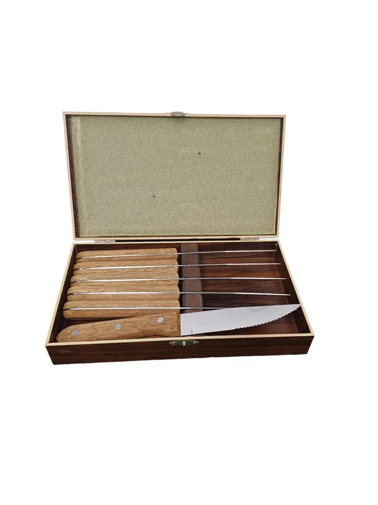 Wooden Steak Knife Set - View 2