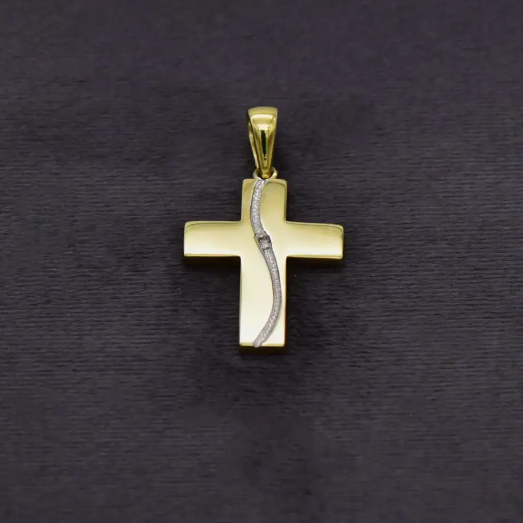 9ct Yellow Gold Cross Pendant