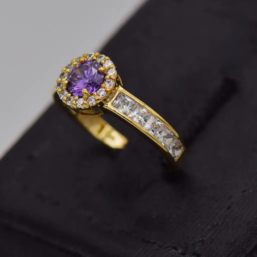 9ct Yellow Gold Dress Ring - View 3