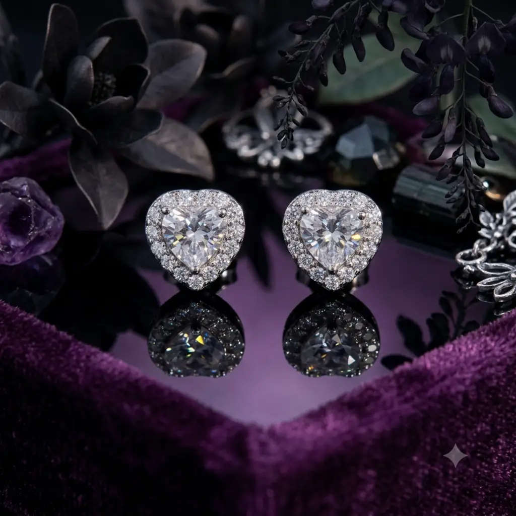 925 Silver Heart Sser 334 Ladies Earring