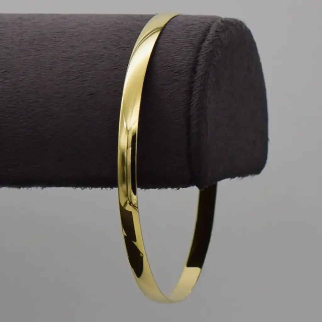9ct Yellow Gold Bangle Plain