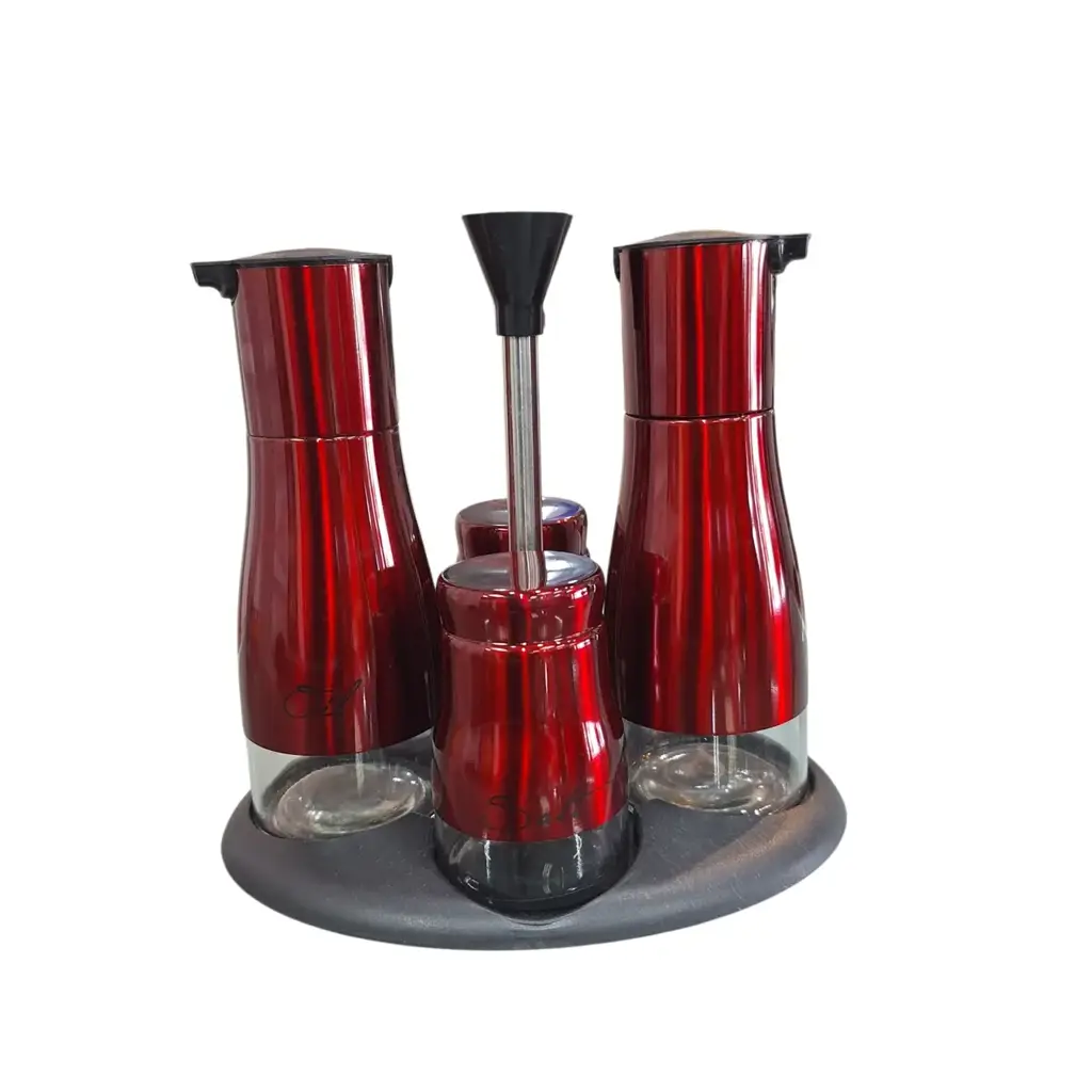 4-Piece Cruet And Condiment Set